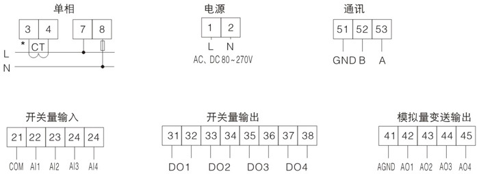 巨川電氣多功能儀表接線(xiàn)示例圖.jpg